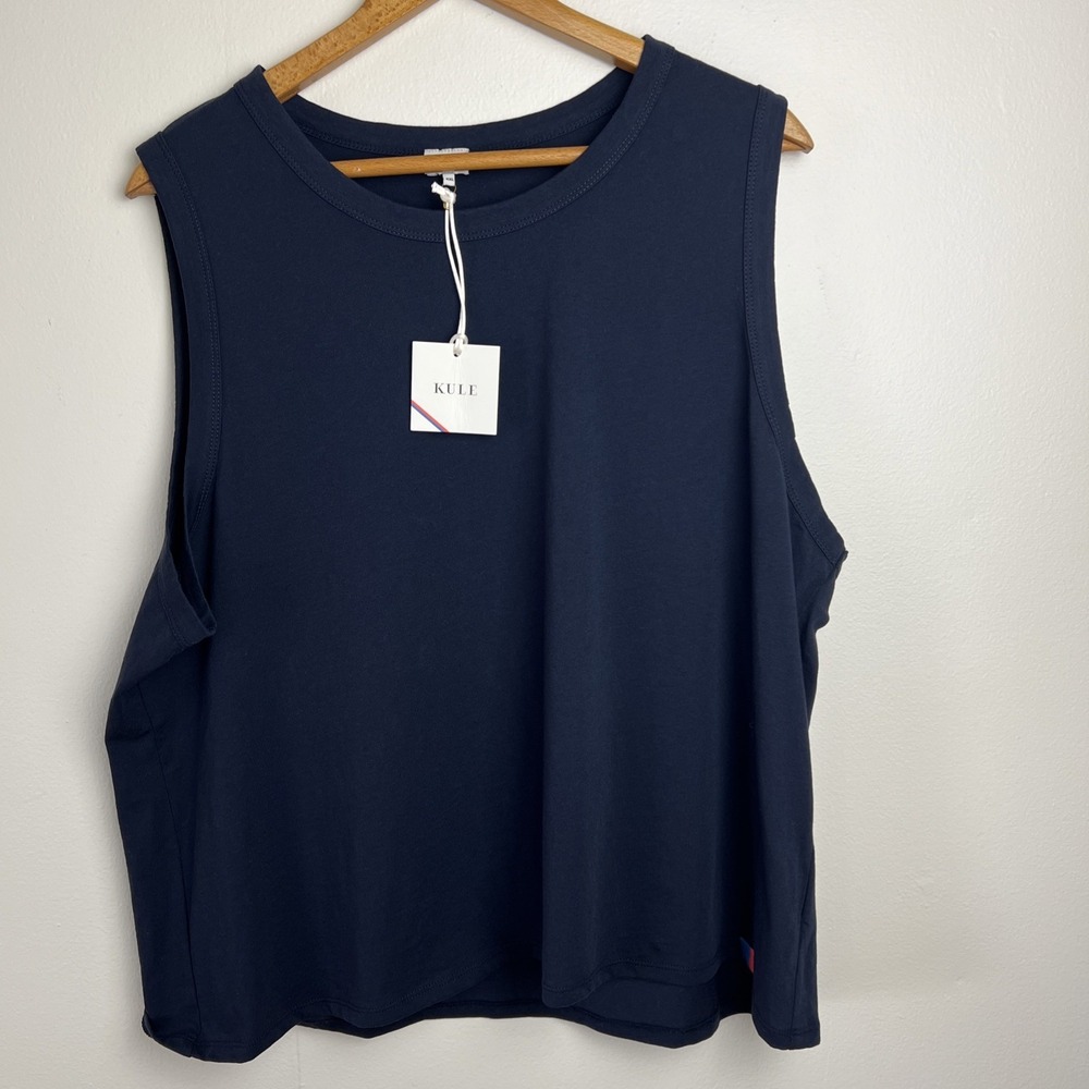 Kule NEW Bestseller: "The Tank"  Navy Minimalist Womens Size XXL Retails $88